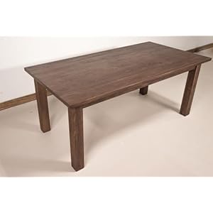 Rustic solid wood dining table maple priest table light coffee colored wooden kitchen table modern simple style farmhouse kitchen table suitable for kitchen or dining room tables  urban country home decor