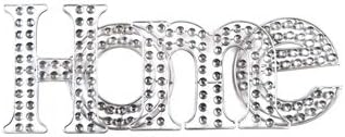 Diamante Sparkle Silver Home Wall Art With Jewels Boxed 46 x 18 x 4.5 cm Quality Wall Decoration