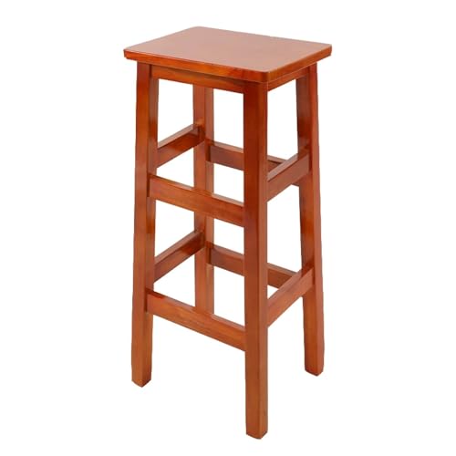 Tabourets de bar rustiques en bois pour éliminer la fatigue avec repose-pieds intégré