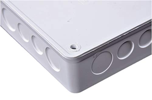 DJC Supply Co. 6\" x 6\" x 3\" PVC Plastic Junction Conduit Box with 3/4\" & 1\" Pre molded Holes - Thumbnail 3