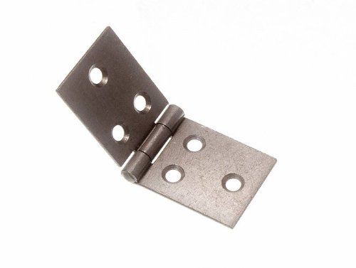 2 Pairs Backflap Hinge Sc Self Colour Steel 30Mm X 76Mm With Screws