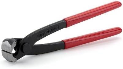 Bates - Extractor de uñas, color rojo, 8 pulgadas, alicates de corte de extremo, herramienta de carpintero, extractor de grapas