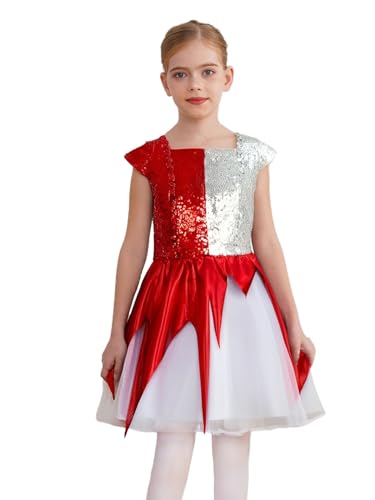 Tutu robes justaucrops robe ange diable enfant avec paillettes brillantes pour carnaval