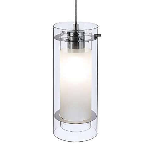 Xinbei Lighting Pendant Lighting Contemporary 1 Light Pendant Hanging Light With Clear And Frost Glass In Chrome Mini Pendant Light Xb-P1159-Ch #TOP1