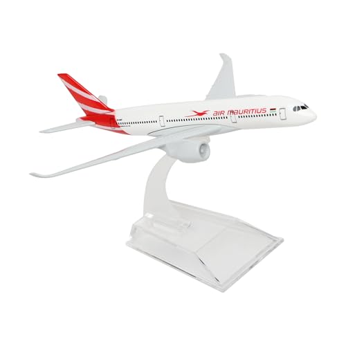 Image of Toys Uncle Diecast Aeroplane Scale Model, (A350 Air Mauritius), Multicolor