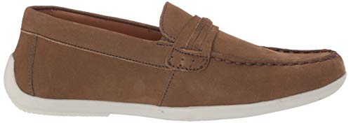 Image of Driver Club USA Unisex-Child Boys /Girls Leather Fashion Luxury Driving Loafer with Rope Anchor Detail