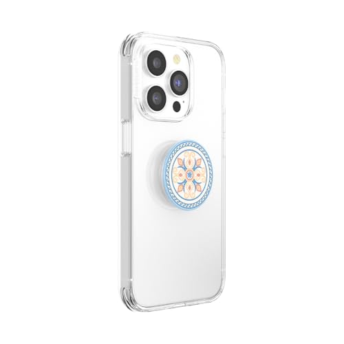 Image of ​​​​PopSockets Phone Grip with Expanding Kickstand, Adhesive Grip - Portofino Tile