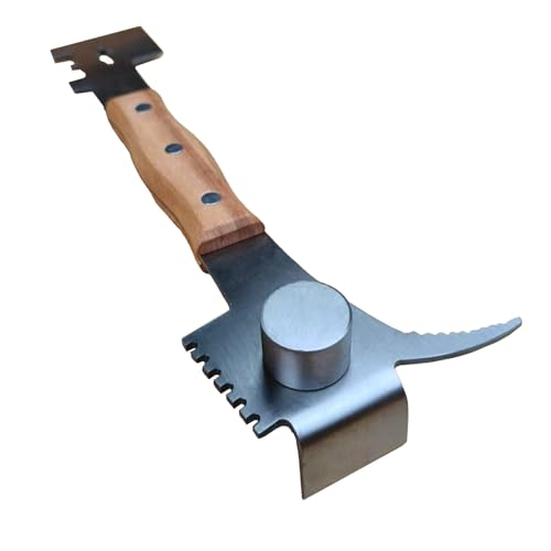 Dabkanna Multipurpose Bee Hive Tool with Wooden Handle Bee Tools for Beekeeping Professional Beekeeping Equipment