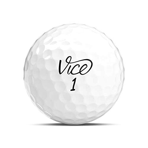 Bolas de golfe brancas Vice Pro (uma dúzia (12 bolas de golfe))