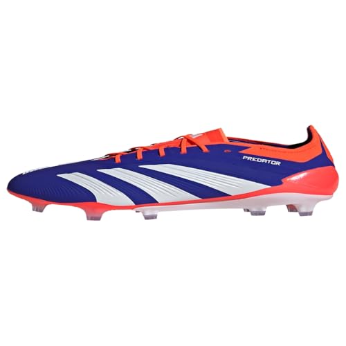 Qual a Melhor Chuteira de Campo de 2025? Melhores Ranking 2 adidas Chuteira de futebol Predator Elite sem cadarço firme, Azul lúcido, branco nuvem, vermelho solar, 42