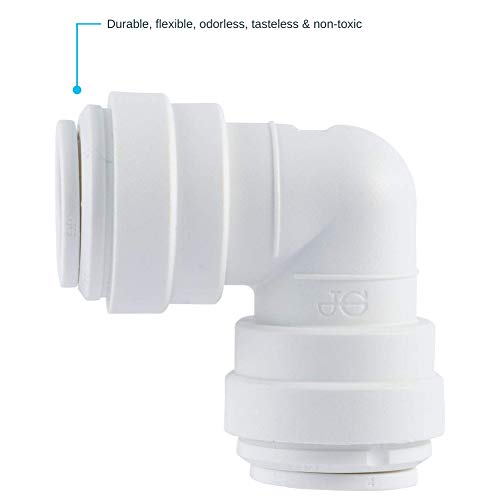 John Guest Speedfit 3/8 Inch Od Union 90 Degree Elbow Connector, Push To Connect Plastic Plumbing Fitting, Pp0312Wp #TOP2