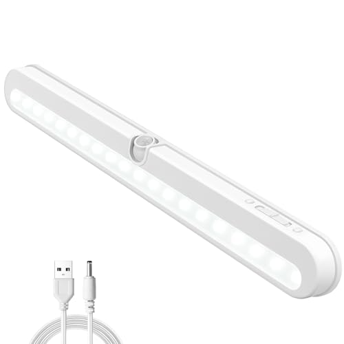 BLS Under Cabinet Lighting, 2200mah Rechargeable Closet Lights Motion Sensored, Battery Powered/DC...
