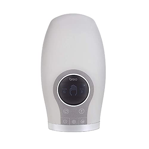 Breo WOWOS Hand Massager with Heating Function, Air Pressure, APP Control, Cordless, Deep Tissue Massage for Finger Numbness, Palm Arthritis, Pain Relief