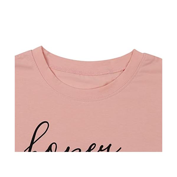 Honeymoon-Shirt-Honeymoonin-Shirts-Funny-Women-Bride-Vacation-Tees-Casual-Short-Sleeve-Tops Honeymoonin Funny Honeymoon T Shirt Women Bride Vacation Tee Short Sleeve Tops Size M (Pink)