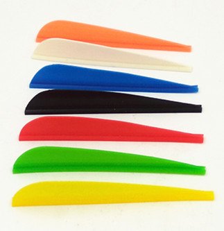 Gpp 100Pk 3 Inch Plastic Arrow Vane Tpu Fletchings For Diy Arrow Archery Bow,White #TOP1