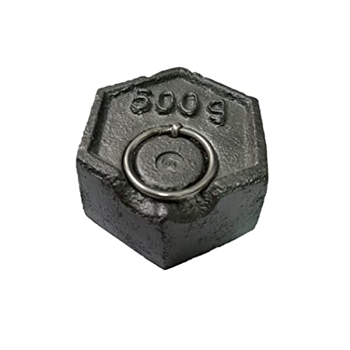 Poids en fonte hexagonale pour balance de table de 500 g