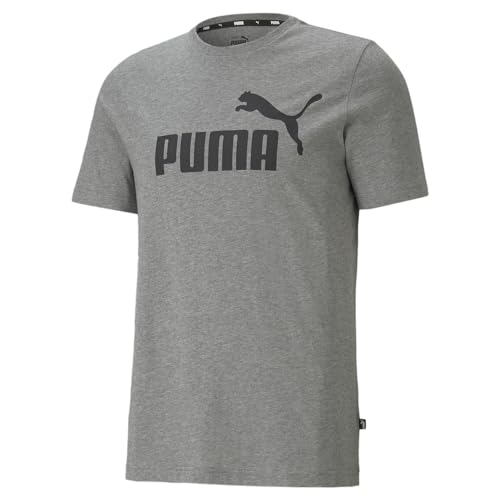 PUMA Herren Essentials T-Shirt, Mittelgrau meliert, XX-Large – Ansicht 3