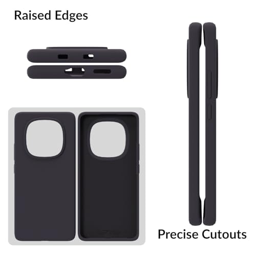 Image of SPRIG Compatible with Redmi Note 15 5G Premium SilkTone (Liquid Silicone) Back Cover Drop Tested Shock Proof Mobile Case for Men, Women, Boys and Girls with Camera Protection (Charcoal Grey)