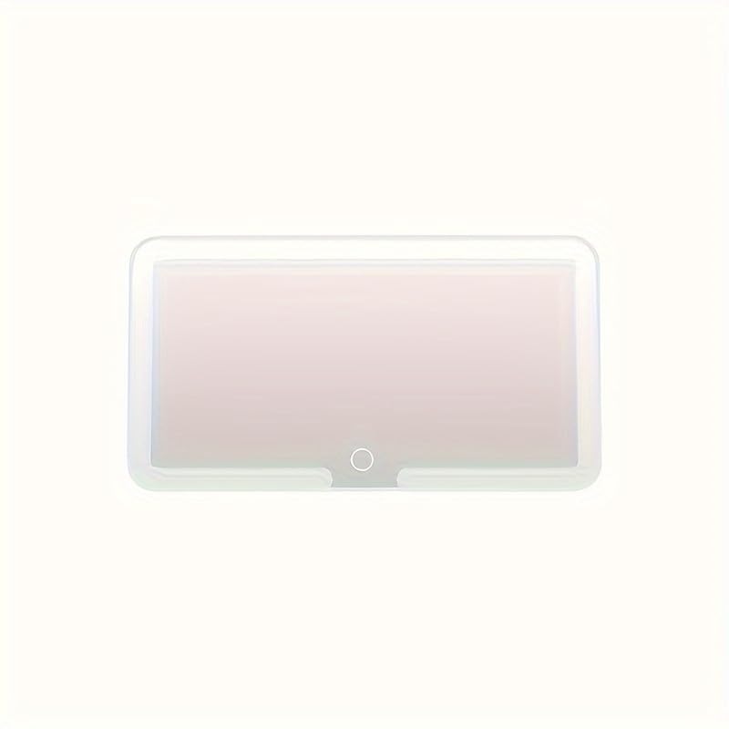 LED Illuminated Car Sun Visor Mirror - Touch Control Adjustable Brightness, Universal Fit for Vehicle Sun Visors, Makeup Mirror with Soft Light, Ideal for Professionals and Everyday Use, 5 x 7 Inches