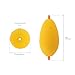 OriGlam 10pcs Fishing Bobbers Floats, EVA Foam Fishing Bobbers, Yellow Buoys for Crappie Bass Panfish Trout for Santee Rig Catfish Freshwater Saltwater
