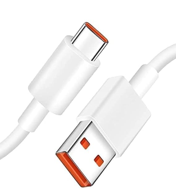 Image of 67W Mobile Data Charging Cable for Redmi Note 13 Pro /12 Pro /11 Pro 5G /11S /9 pro /11 /10 Pro max /Poco X5 /X4 Pro /M5 Pro /M4 /X3 pro /Mi 14 /Mi 11 Ultra /11 Lite Ne /11t /10i Hyper Charge Turbo, White (VIP-9)