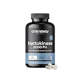 OnEnergy Nattokinase 2000 FU - 150 Pflanzliche Kapseln - 100 mg pro Kapsel - Fibrinolytisches Enzym - Aus fermentierten Sojabohnen - 5-Monats-Vorrat - Für Blut und Herz-Kreislauf-System