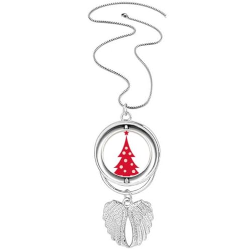 Collier arbre de Noël ailes d'ange, le cadeau idéal au pied du sapin