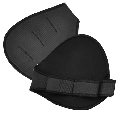2 Pcs Guantes Gimnasio Hombre Mujer, 12x11cm, Almohadillas Agarre Antideslizante, Doble Costura, Manga Dedo Extra Ancha, Manoplas Neopreno, Guantillas Gimnasio Cuatro Dedos, Guantes Levantamiento (A)