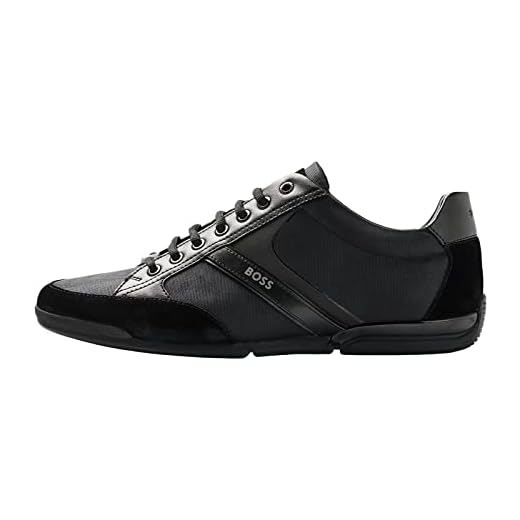 BOSS Saturn_Lowp_MX A, Zapatillas Hombre, Negro1, 41 EU