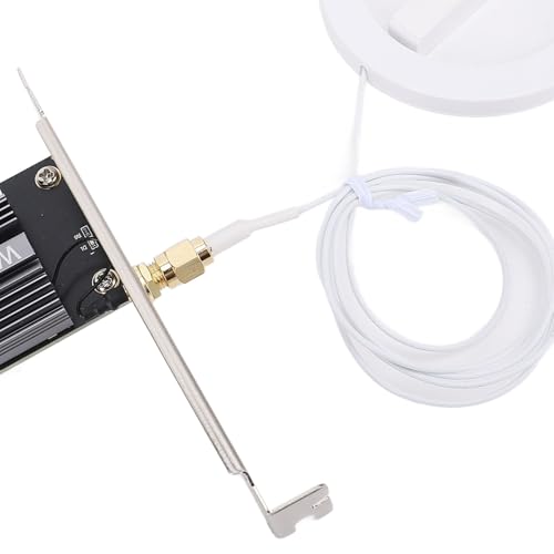 Tarjeta WiFi 6E PCIe Bewinner AX5400 4174Mbps Tri Band con Bluetooth 5.2 para PC de Escritorio, 6GHz/5GHz/2.4GHz, Adaptador de Red Inalámbrico con Cable de Extensión de Antena miniatura 6