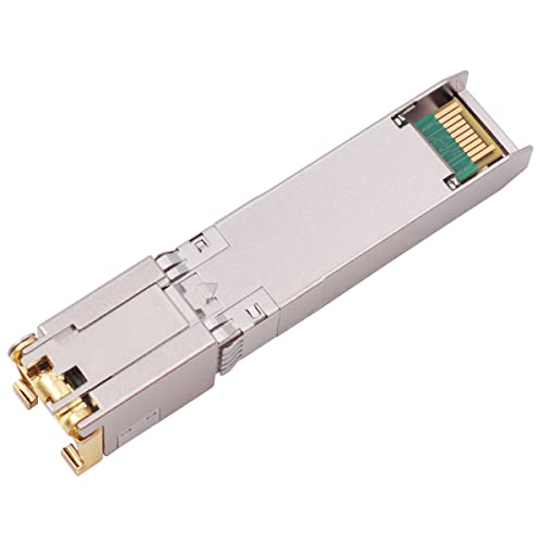 Image of 10G SFP+ to RJ45 Copper Modules, 1.25G /2.5G /5G /10GBase-T Ethernet Copper to SFP+ Transceiver Compatible for Intel E10GSFPT(Cat 6a /7 or Better, 30-Meter)
