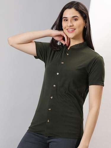 Image of AUSK Womens Regular Fit Shirts||Regular Fit Shirts for Women||Half Sleeves Regular Fit Shirts for Women