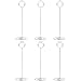 Radezon 10 Pack 8.75 inch Tall Table Number Holders Place Card Holder Table Picture Holder Wire Photo Holder Clips Picture Memo Note Photo Stand (Silver)