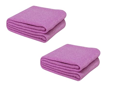 Image of Dream Living Woolen Blanket Warm and Super Soft Single Bed Blankets for All Season Multipurpose Polar Fleece /Summer 300 TC AC Blanket /Single Bed Blanket /Light Weight Blanket (Pink, Pack of 2)