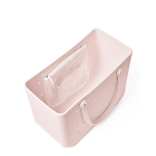 Image of BOGG BAG - Original, Extra Large Tote Bag - Petal Pink - 19in L x 9in W x 14in H - Lightweight, Washable, Durable - All Purpose EVA - for Beach, Pool, Boat, Work, Sports