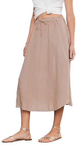 Velvet by Graham & Spencer Women's Nemy Woven Linen Skirt2