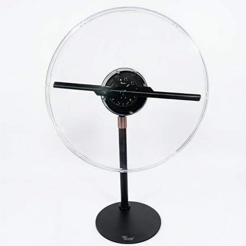 Image of TONZO 3D Hologram Fan 32cm Table Top & Wall Mount Advertising Display with Acrylic Cover, 234 LED for Shop, Home decor, Party, Event, Festival & Gifting Purpose|1 Year Warranty