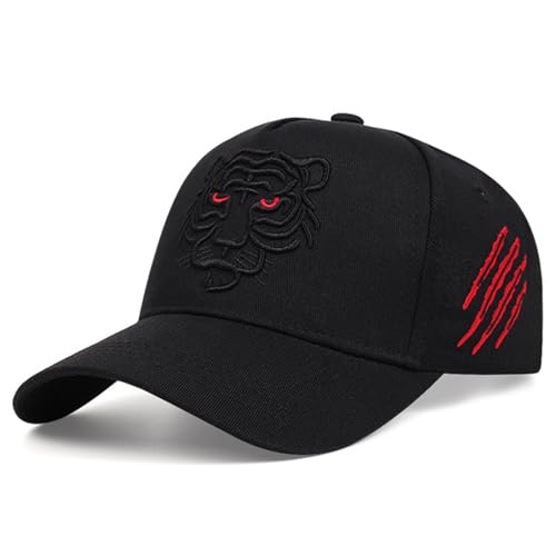 Pesoncarl Baseball Cap Adjustable Animal Embroidery Baseball Hat Classic Black Hip Hop Hat Summer Trucker Fishing Cap Lightweight Men Women for Daily Use, Outdoor Activities, Sports