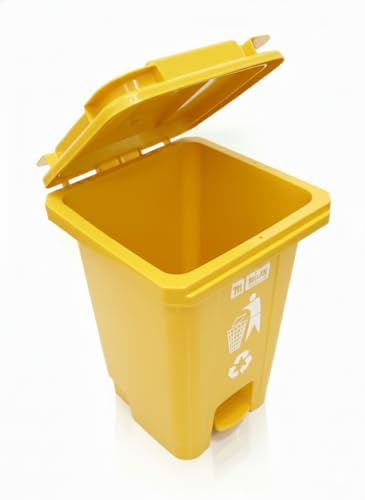 Image of Milan Plastic Garbage Waste Dustbin with Step-On Pedal 65 Ltr Assorted