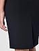 Calvin Klein Women's Classic Fit Straight Lux Suit Skirt, Navy, 10