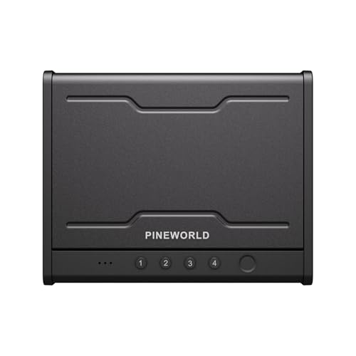 PINEWORLD Biometric Fingerprint Handgun Safe with Raised Backlit Keypad&Key - Image 2