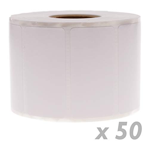 1100 Etikettenrollen für Direktthermodrucker 50.8 x 25.4 mm 50 Stück (BM53)
