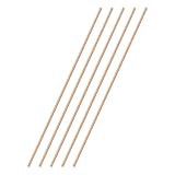 M METERXITY 5-Pack Copper Round Rod 4mm Dia. 11.81 Inch Length T2 Copper Stock Solid Copper Rod Lathe Bar for Metal Crafts DIY/Gardening/Industry/Decoration Pure Copper Tube