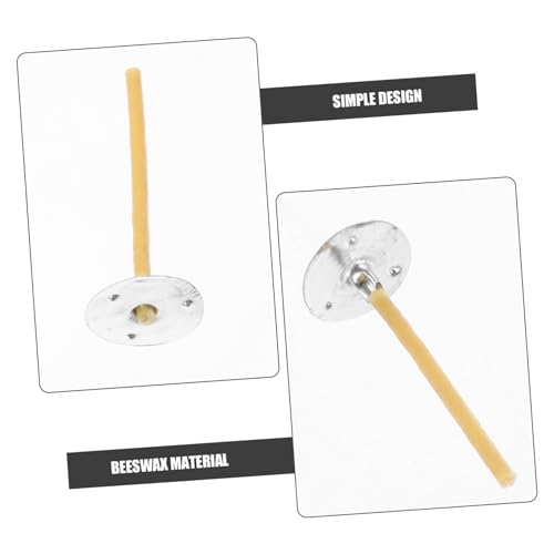 Lurrose Mechas para Velas 100 unidades fibra natural miniatura 3