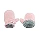 SEYUFN Handschuhe für Babys, Winter, Futter aus Molton, für Kleinkinder, Jungen, warm, weich, für Babys, Mädchen, Handschuhe, verstellbar im Freien (Rosa, M)
