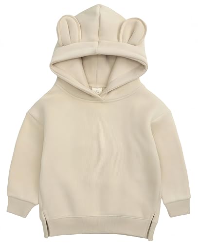 Sweat enfant à capuche oreilles pull polaire chaud garçon fille