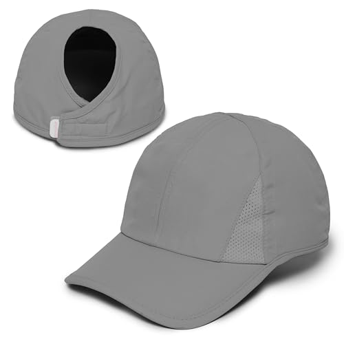 Image of Ponyflo Womens Active Open Back Ponytail Baseball Cap