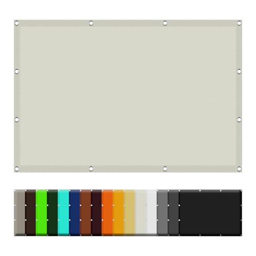 Store rectangulaire 130x800 cm crème anti-déchirure pour pergola - 2