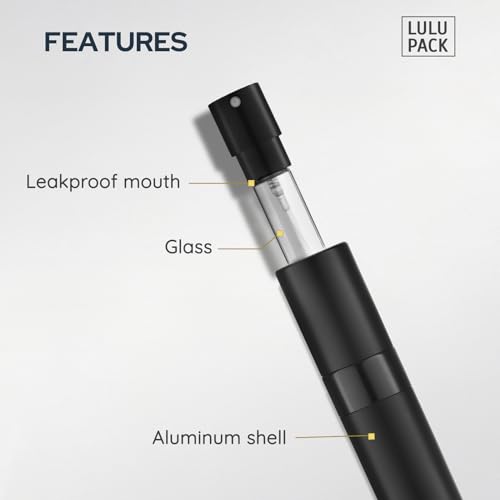 Travel Perfume Bottle Refillable - Cologne Spray Atomizer Mini - Small Travel Size Empty Sprayer for Refill Sample Container - Portable Fragrance Decant Dispenser for Women Men 8ml 4PCS Grey3