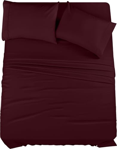 Utopia Bedding Queen Sheet Set – 4 Piece Bed Sheets for Queen Size...